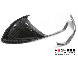 Alfa Romeo 4C Carbon Fiber Front Grille Insert Trim Set 